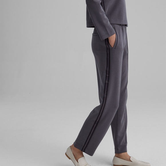 Sporty Striped Pants - New With Tags - NEVER WORN - Moleskin Grey - Picture 1 of 4